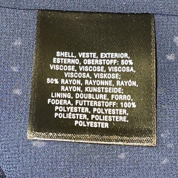 Anthropologie Maeve Navy Dress w/ White Dots - Picture 4 of 6